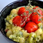 Creamy Gnocchi with Roasted Sweet Cherry Tomatoes