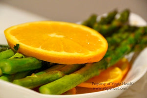 Orange-roasted asparagus…