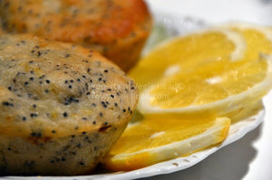 Vegan lemon-poppy seed muffins