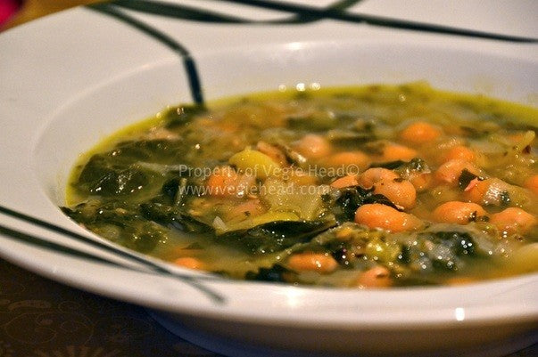 Chard, Leek and Cannellini Bean Soup….