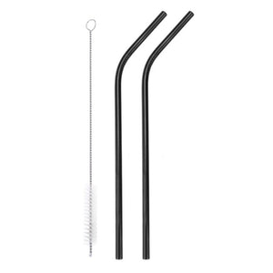 Reusable metal straw and pipe cleaner set